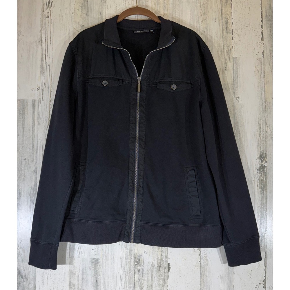 Marc Anthony Full Zip XL Jacket Black Utility Casual Classic Basic Everyday READ